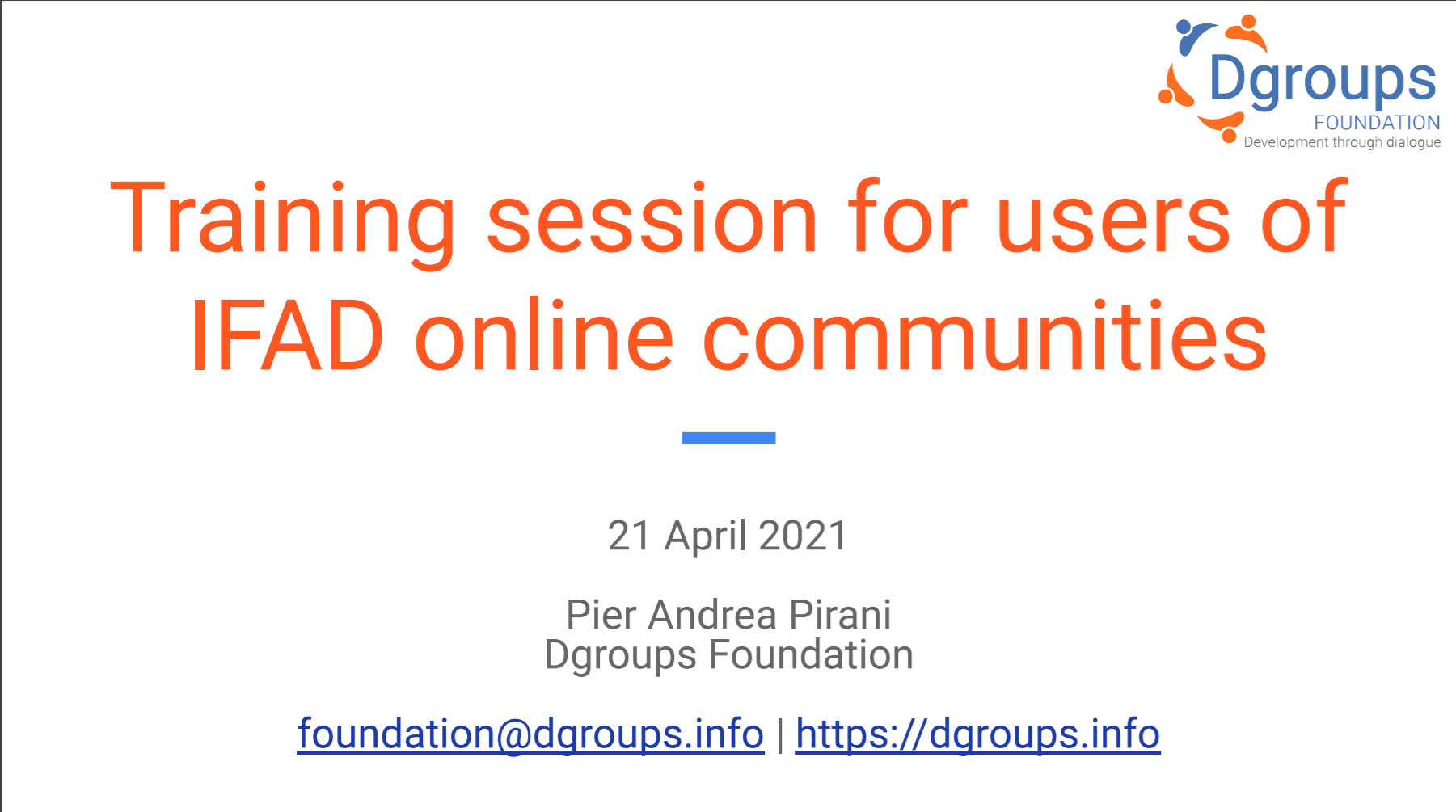 Improving capacities of groups, communities, and networks in 2021